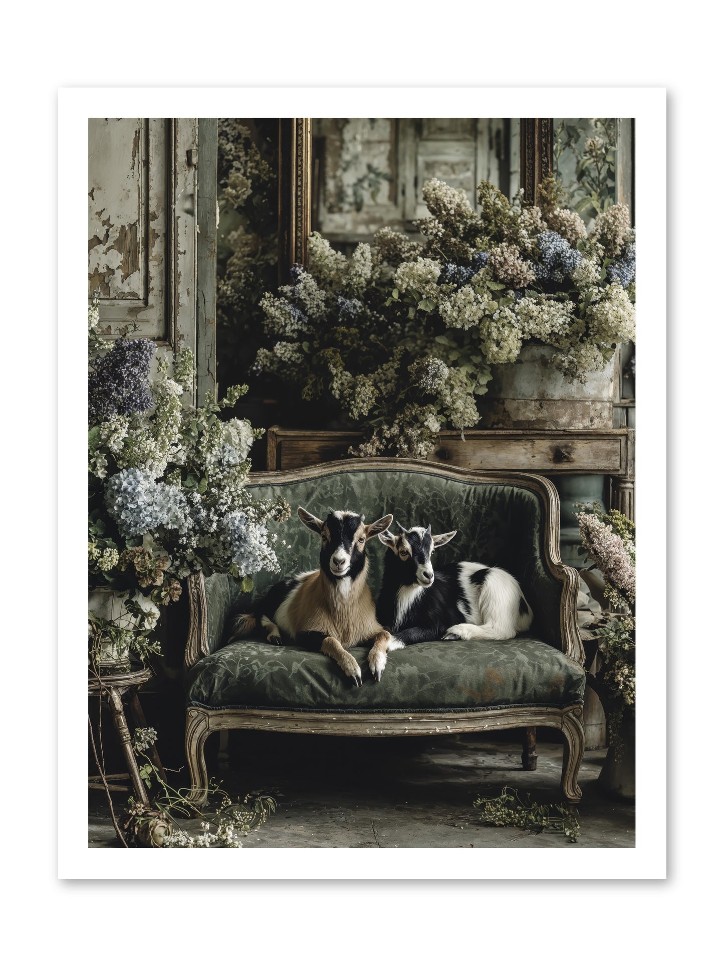 Poets muse -- Loose Canvas Print 18x24