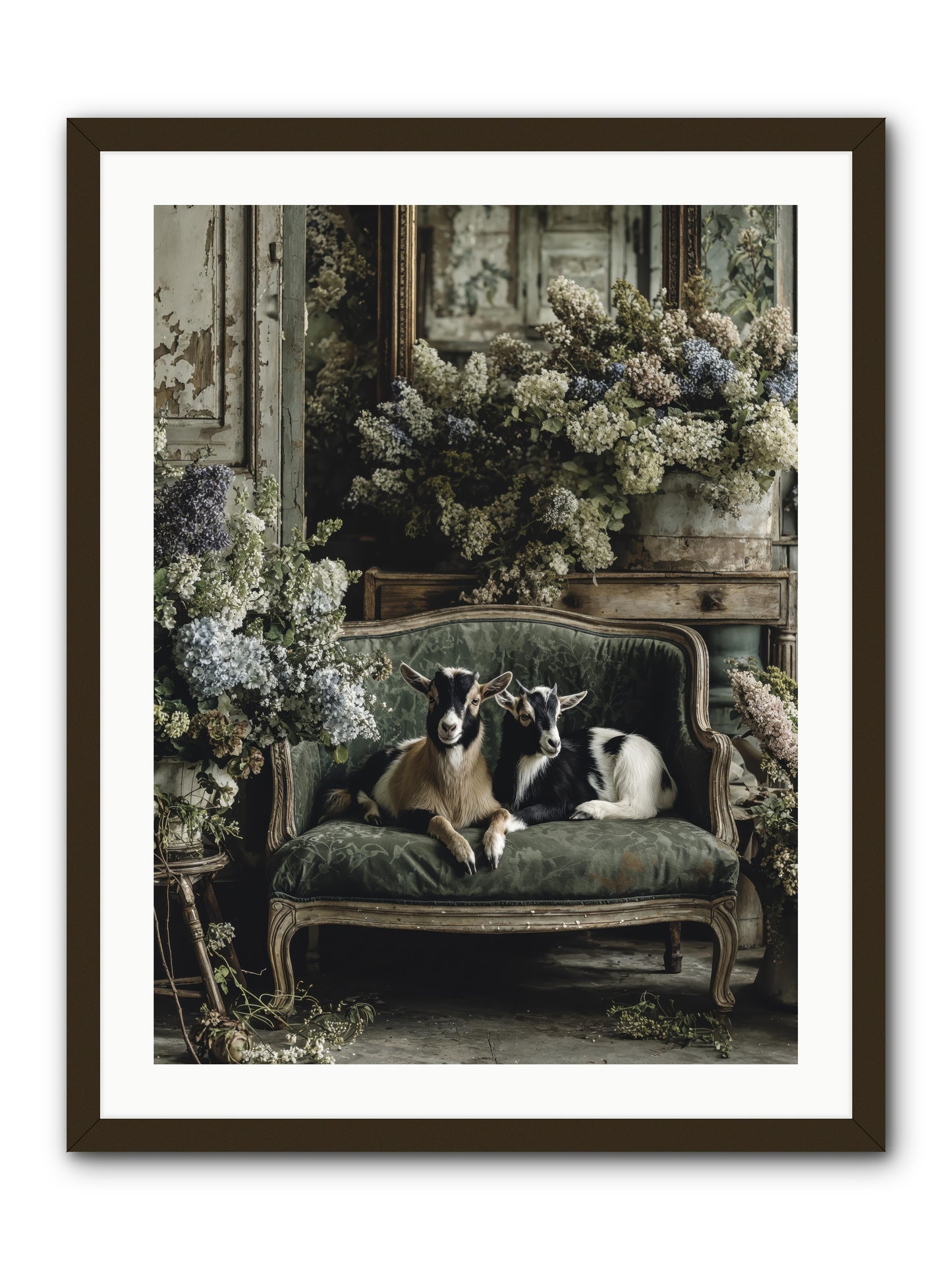 Poets muse -- Framed Print - Black 24x32