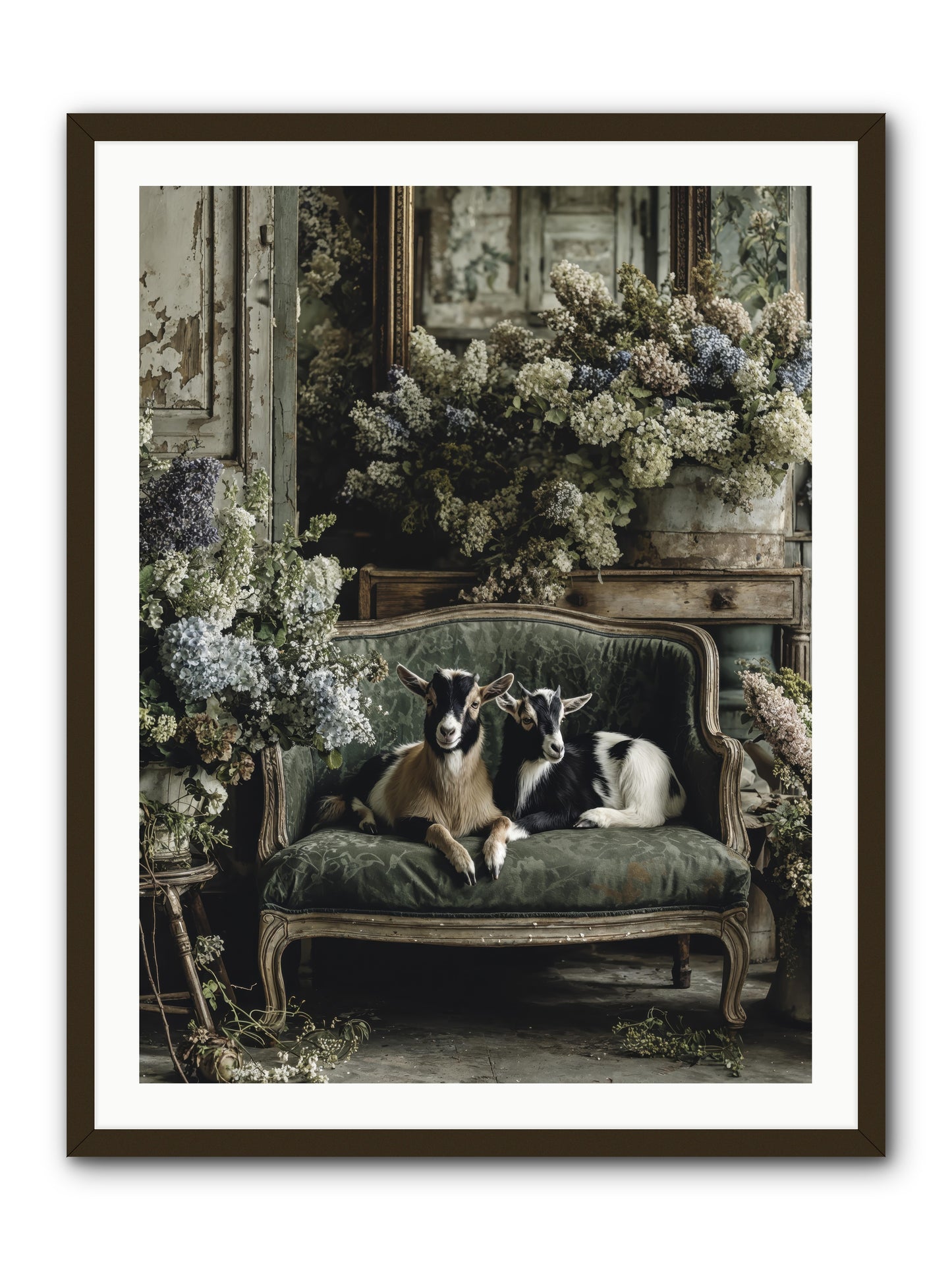 Poets muse -- Framed Print - Black 30x40