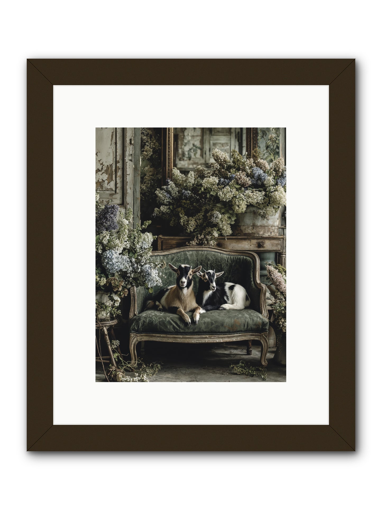Poets muse -- Framed Print - Black 9x12