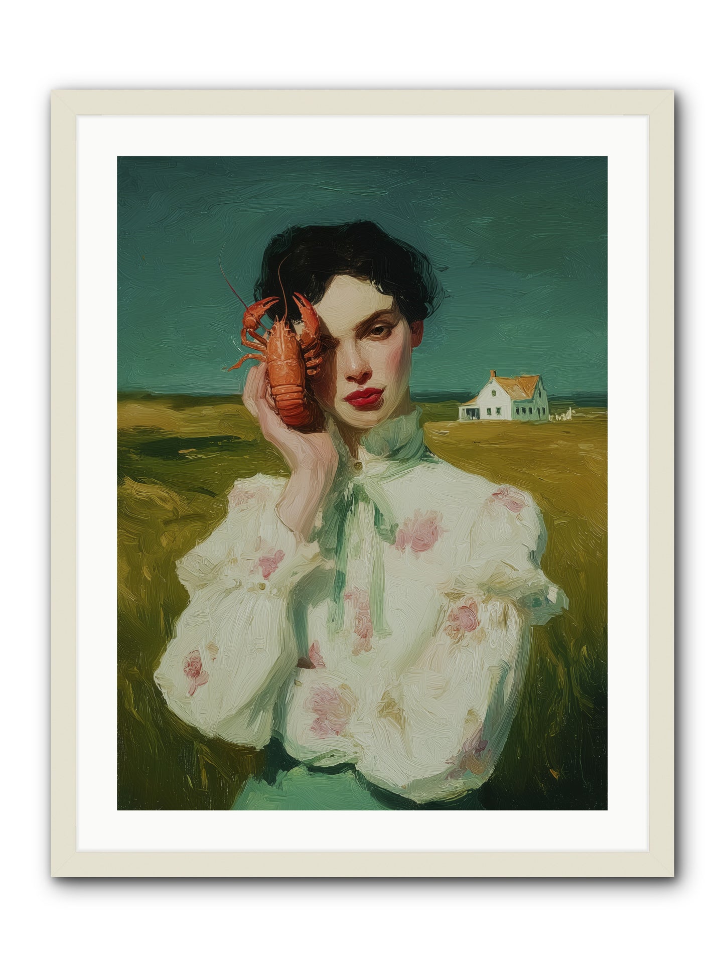 Point's Edge -- Framed Print - White 24x32