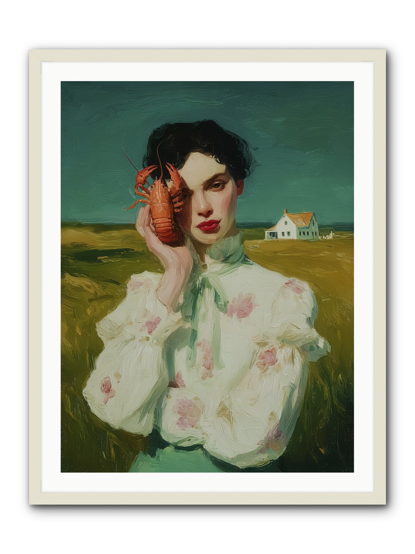 Point's Edge -- Framed Print - White 30x40