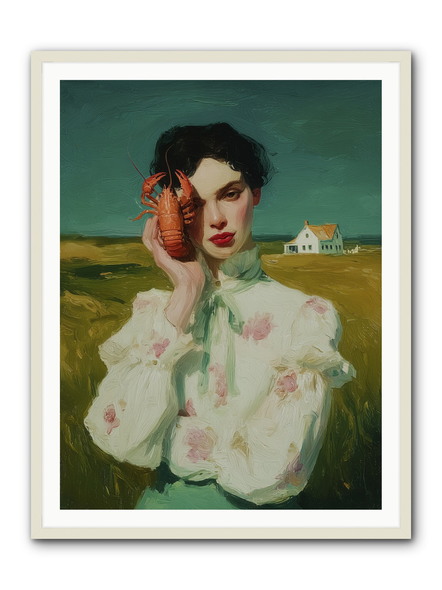 Point's Edge -- Framed Print - White 36x48