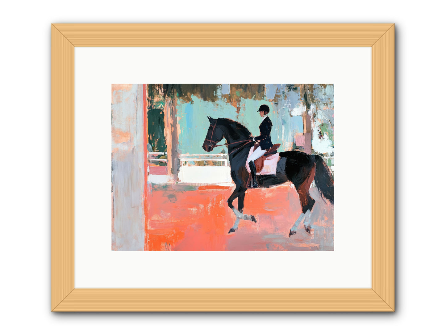 Poised Tradition -- Framed Print - Natural 12x9