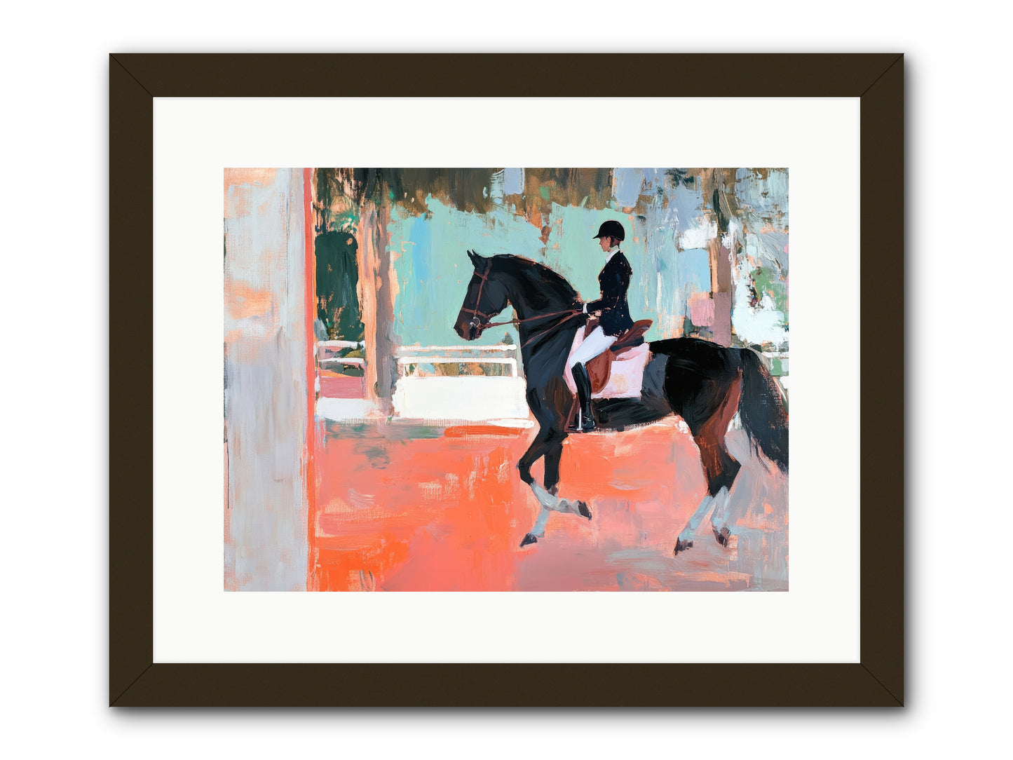 Poised Tradition -- Framed Print - Black 16x12