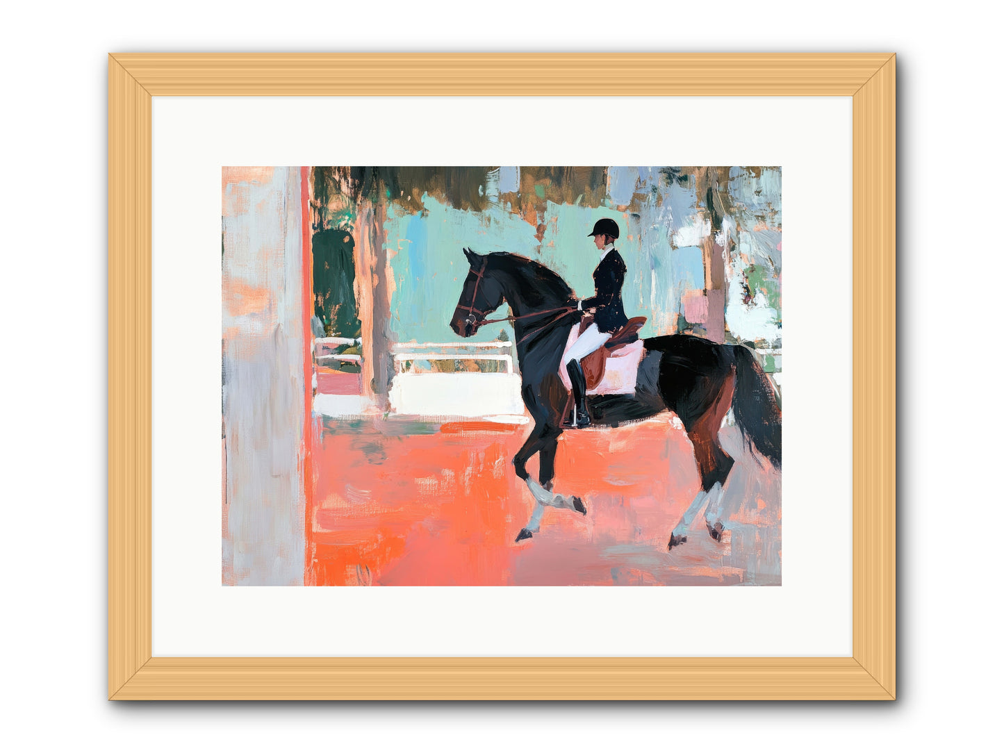 Poised Tradition -- Framed Print - Natural 16x12