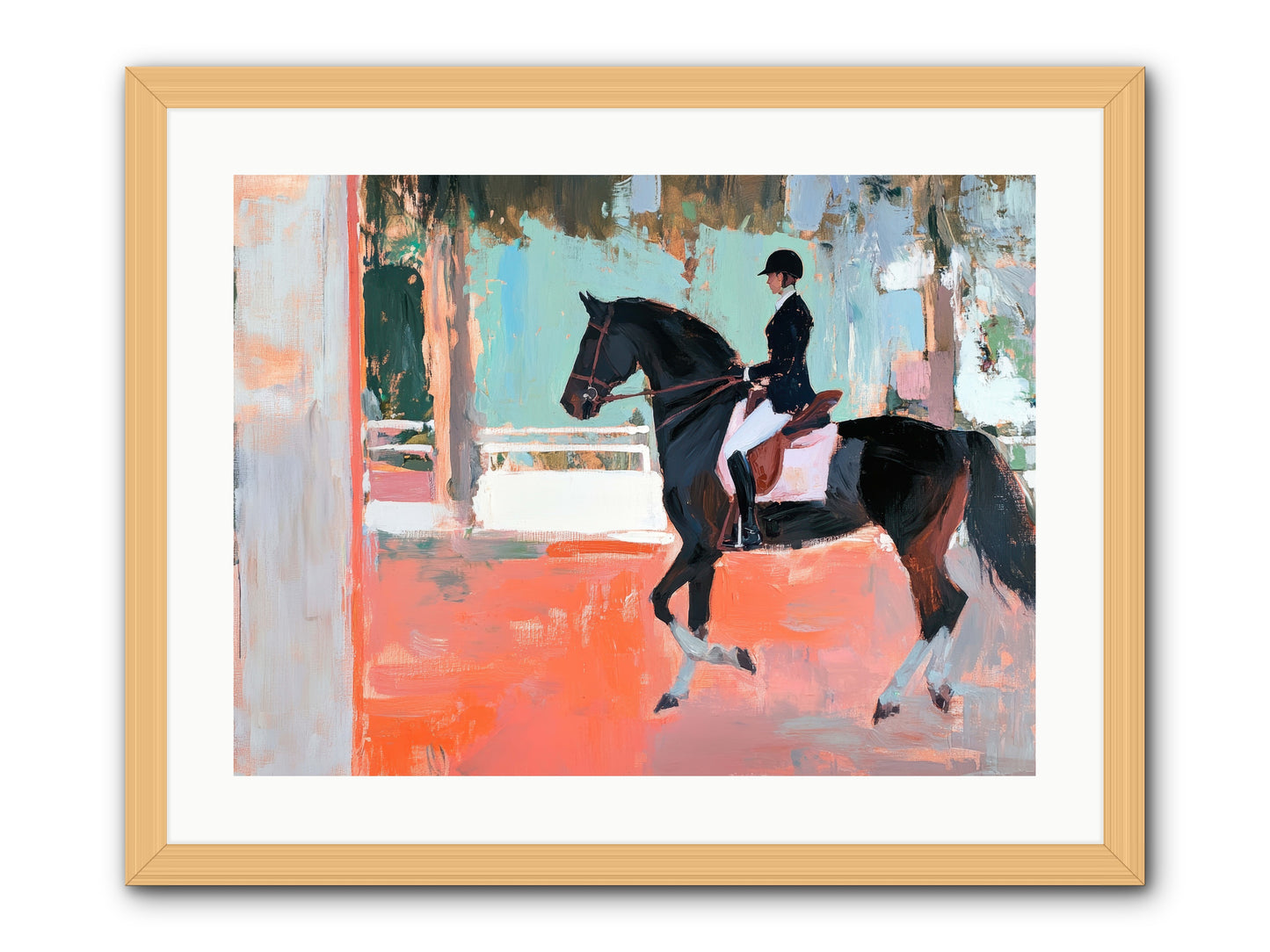 Poised Tradition -- Framed Print - Natural 24x18