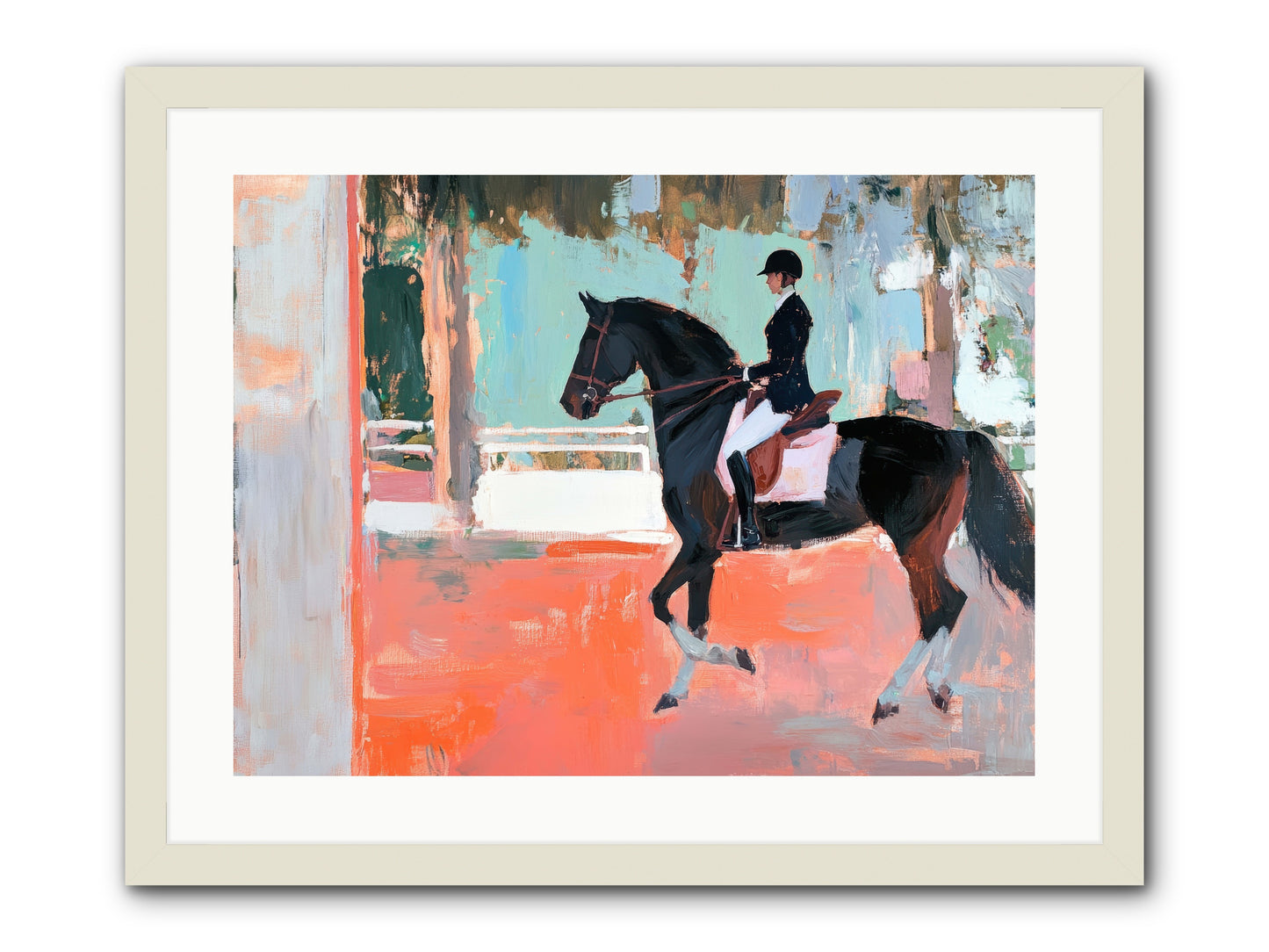 Poised Tradition -- Framed Print - White 24x18