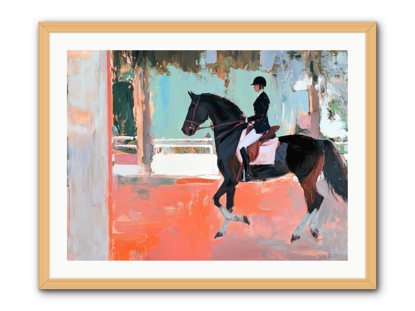 Poised Tradition -- Framed Print - Natural 32x24