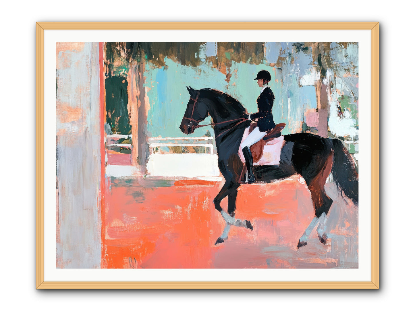Poised Tradition -- Framed Print - Natural 48x36