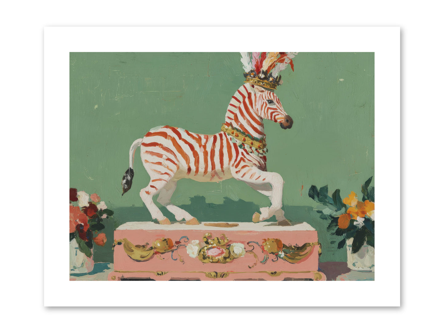 Poised in Wonder -- Loose Canvas Print 12x9