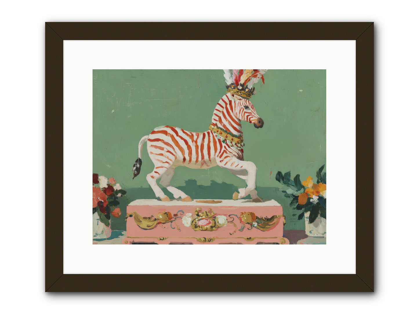 Poised in Wonder -- Framed Print - Black 16x12