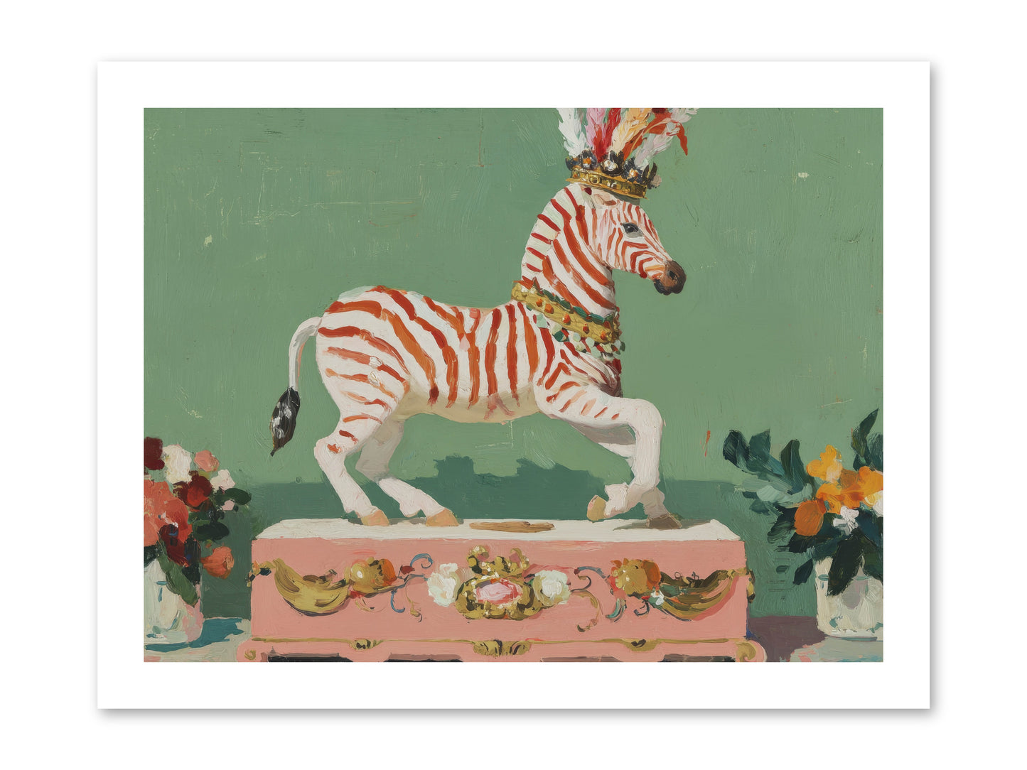 Poised in Wonder -- Loose Canvas Print 16x12