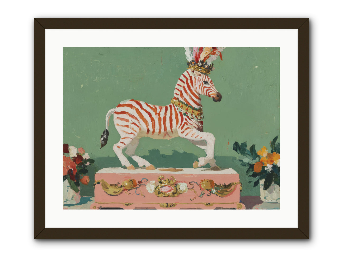 Poised in Wonder -- Framed Print - Black 24x18