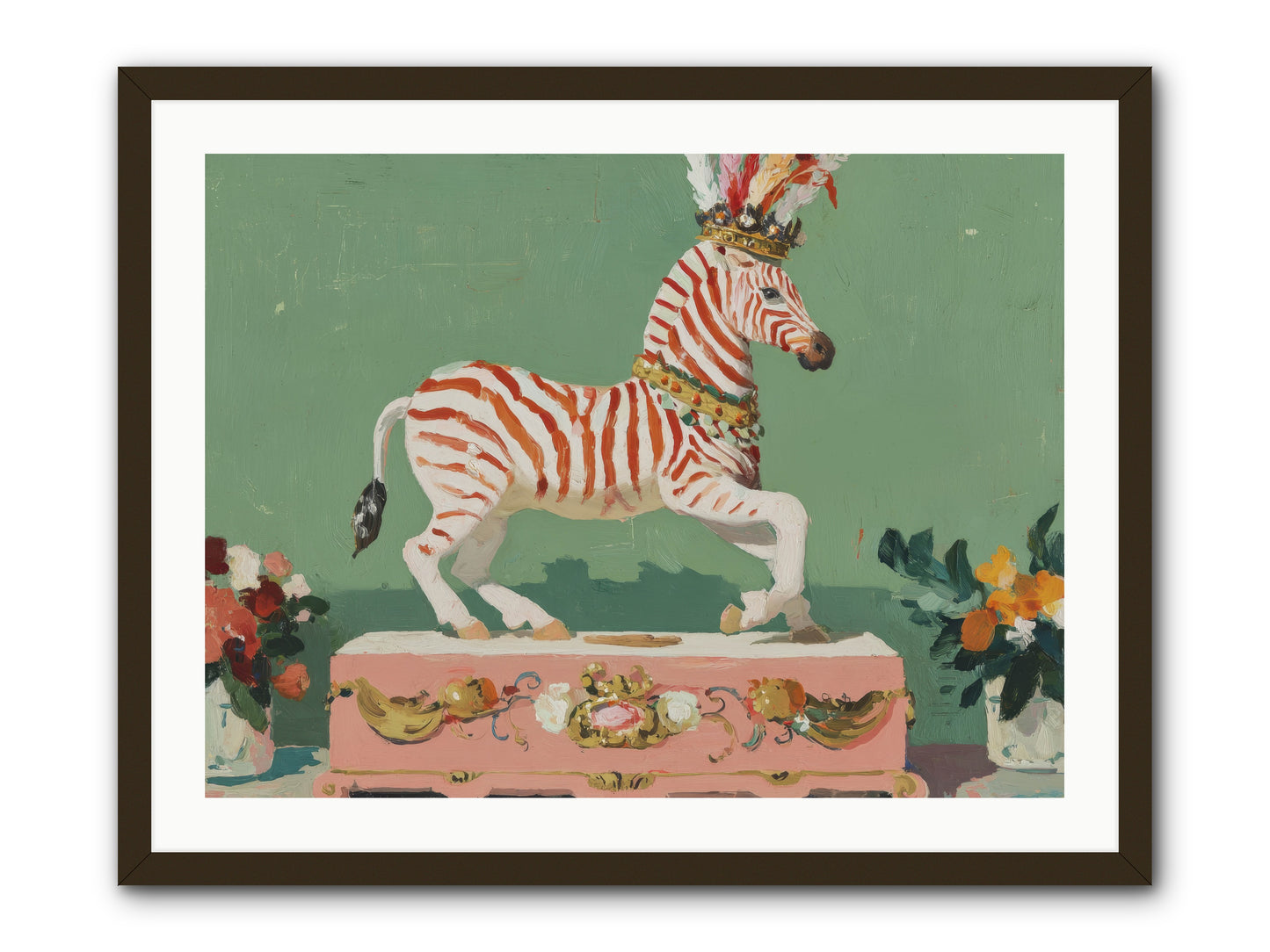 Poised in Wonder -- Framed Print - Black 32x24