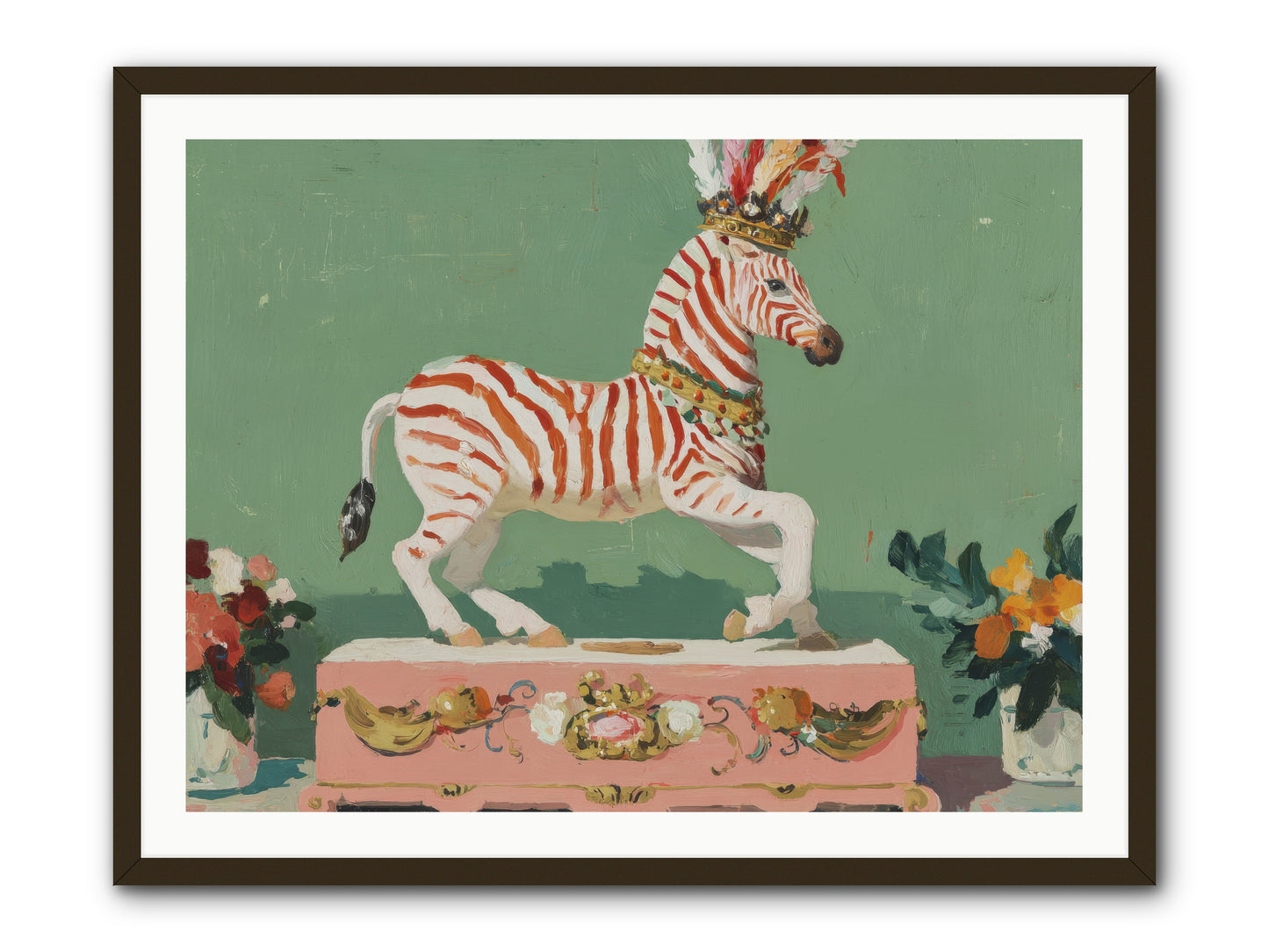 Poised in Wonder -- Framed Print - Black 40x30