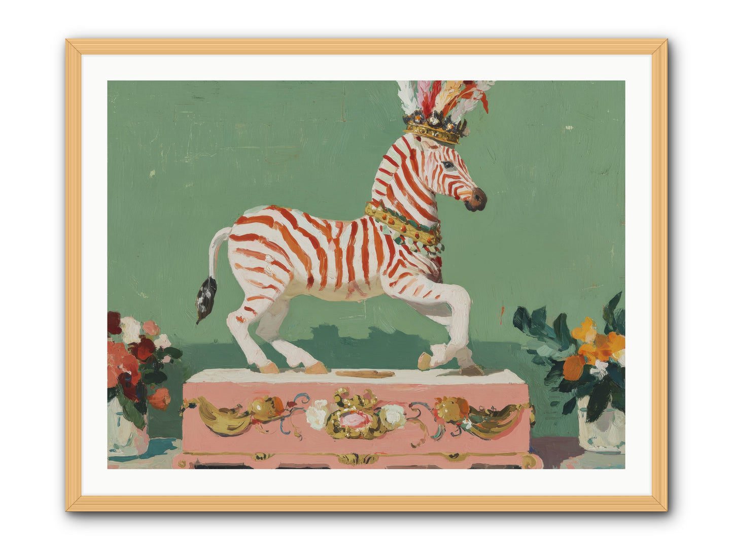 Poised in Wonder -- Framed Print - Natural 40x30
