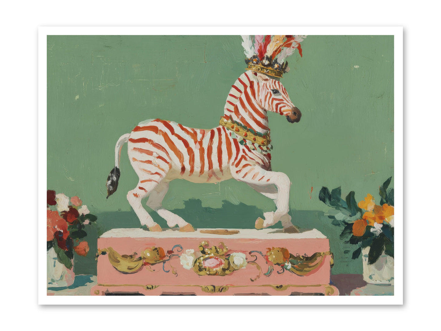 Poised in Wonder -- Loose Canvas Print 40x30