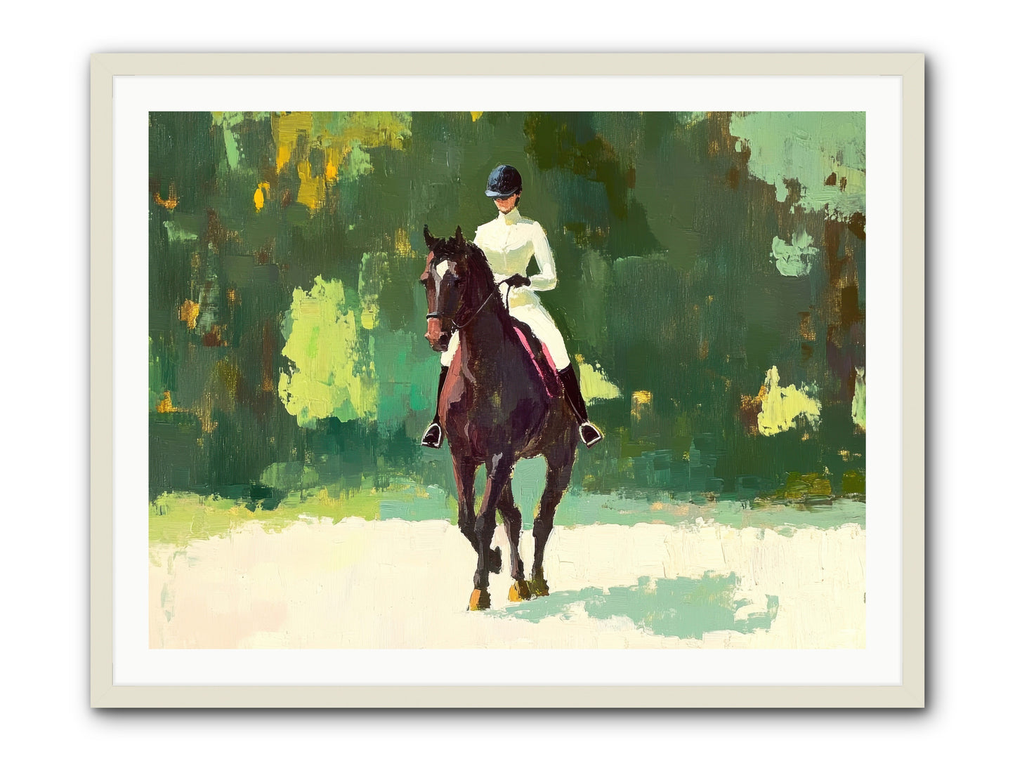 Polished Rhythm -- Framed Print - White 40x30