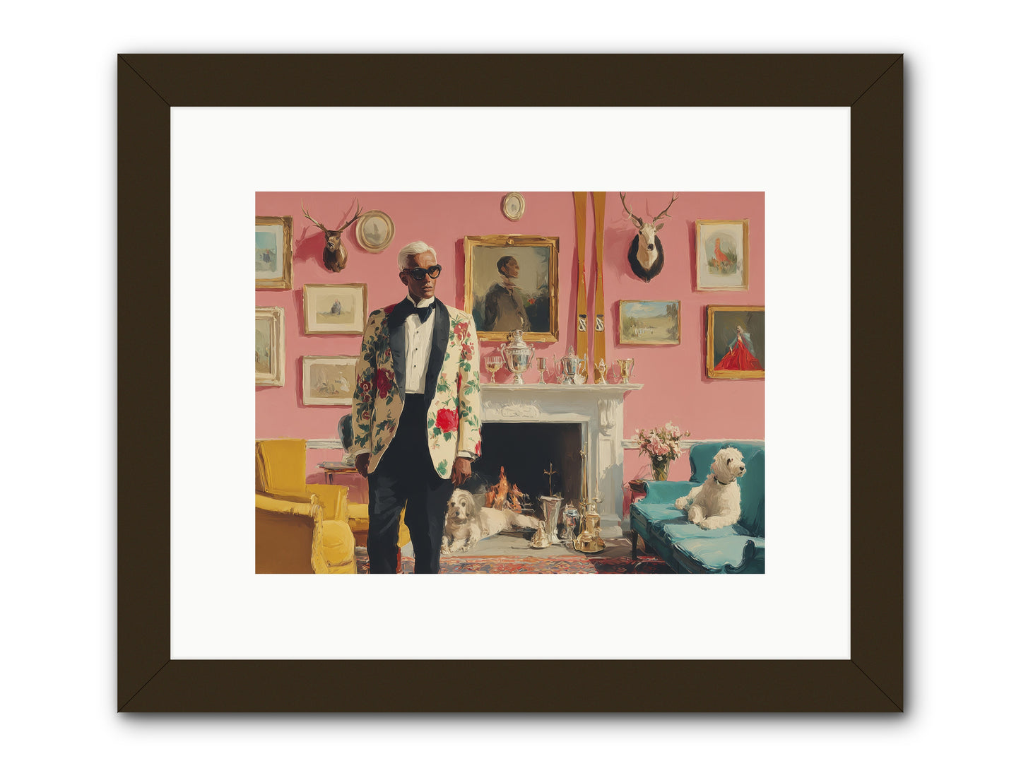 Polite Storm & Co. -- Framed Print - Black 12x9