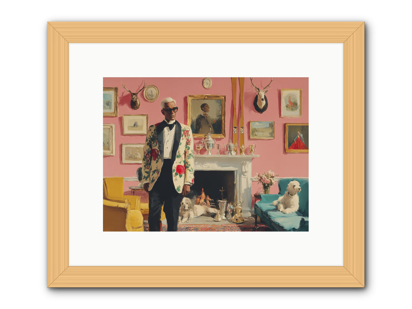 Polite Storm & Co. -- Framed Print - Natural 12x9