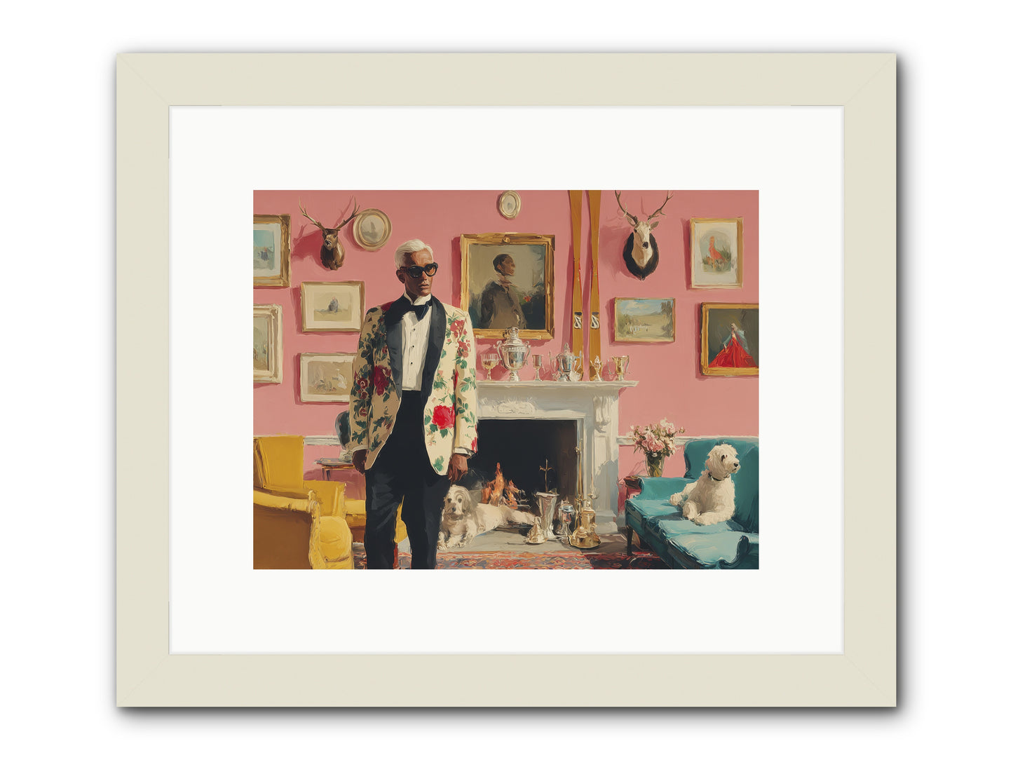 Polite Storm & Co. -- Framed Print - White 12x9