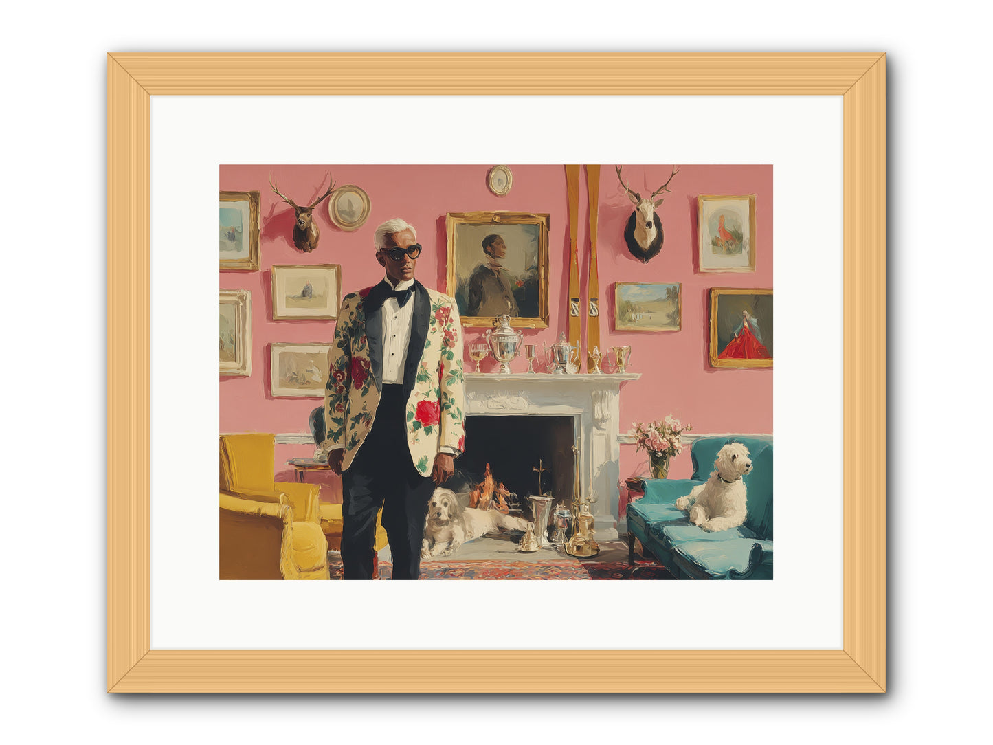 Polite Storm & Co. -- Framed Print - Natural 16x12