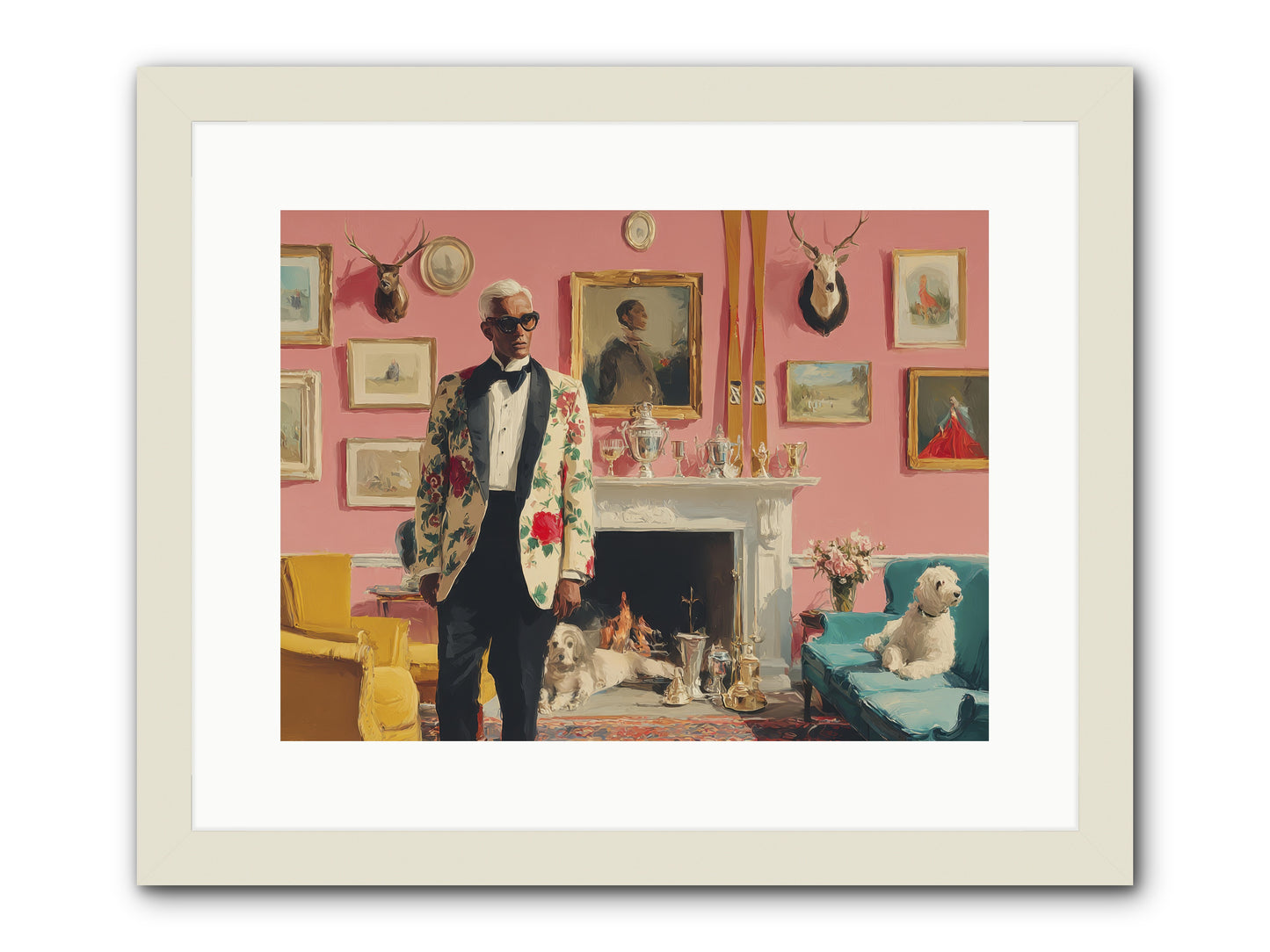 Polite Storm & Co. -- Framed Print - White 16x12