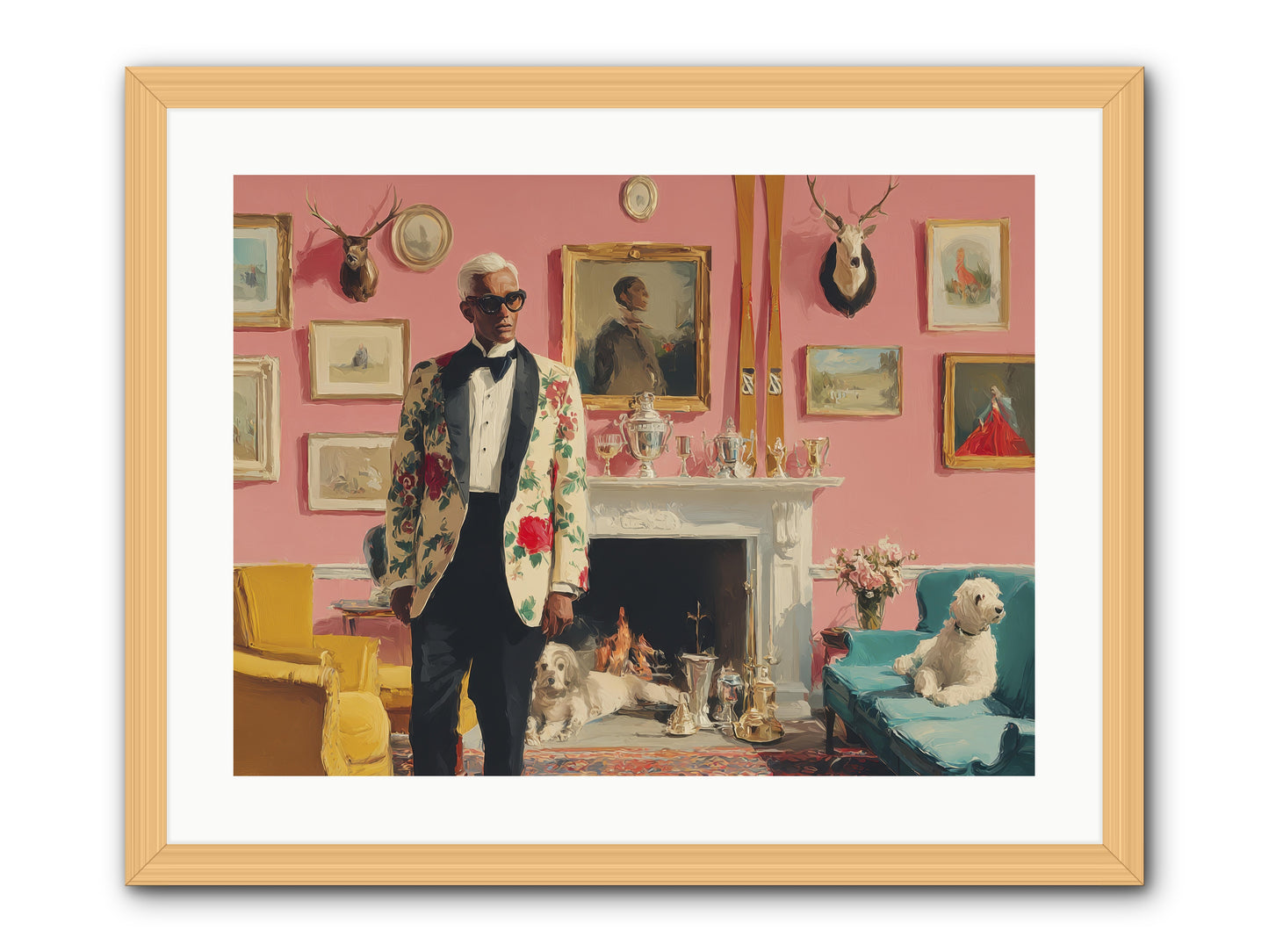 Polite Storm & Co. -- Framed Print - Natural 24x18