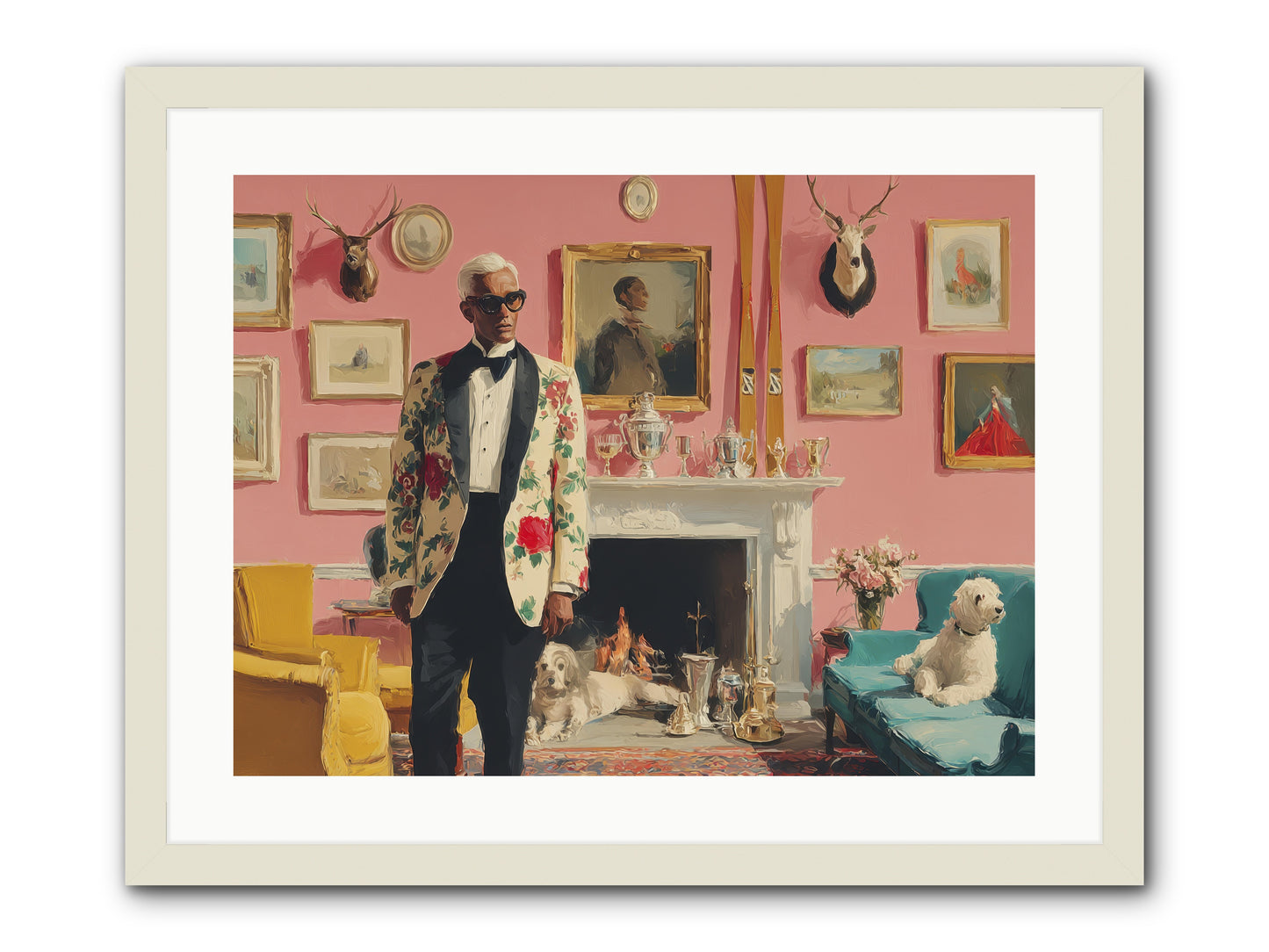 Polite Storm & Co. -- Framed Print - White 24x18