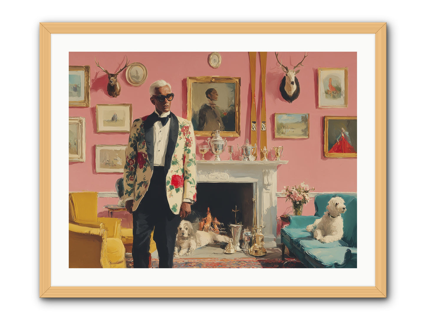 Polite Storm & Co. -- Framed Print - Natural 32x24
