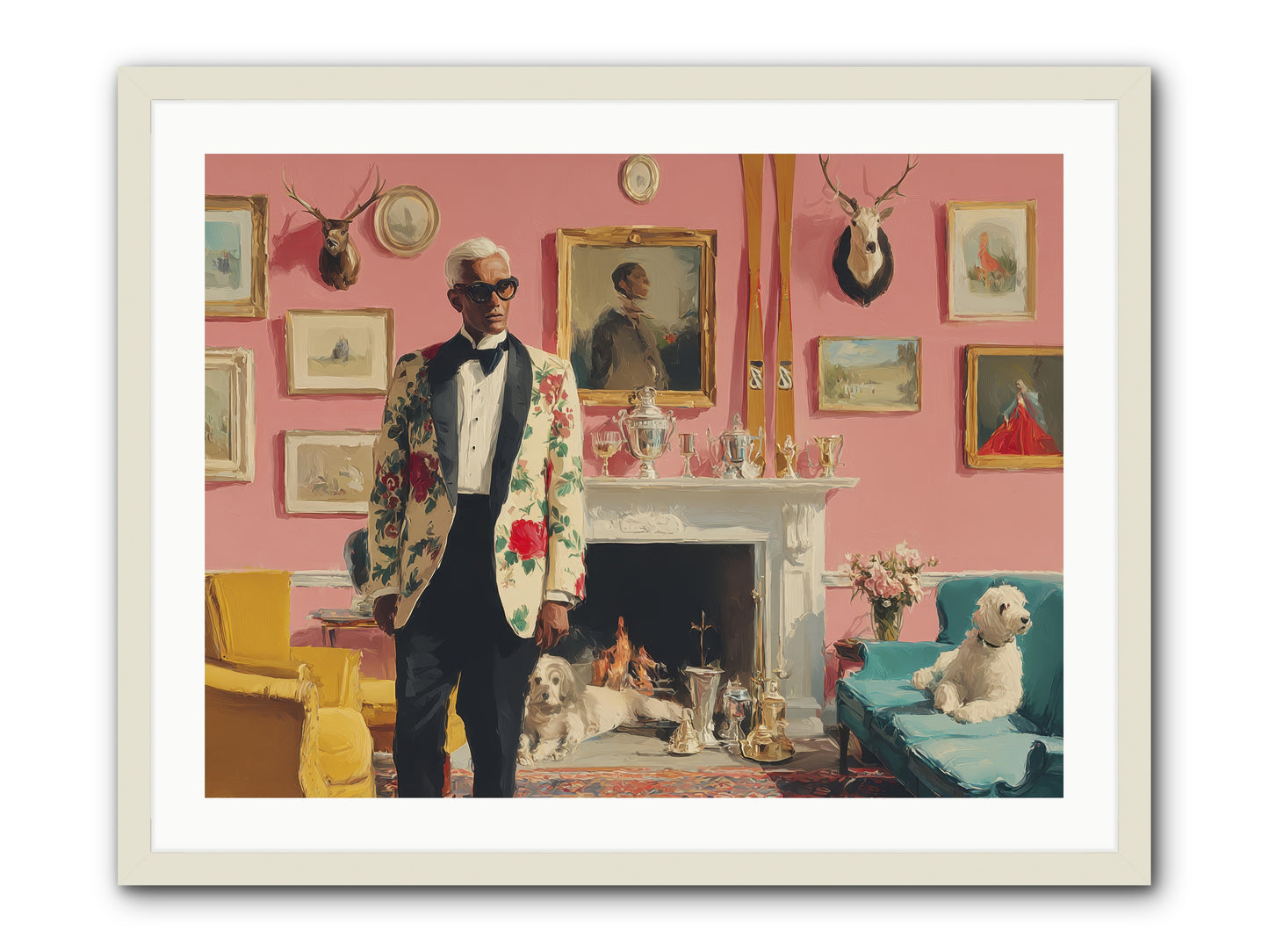 Polite Storm & Co. -- Framed Print - White 32x24