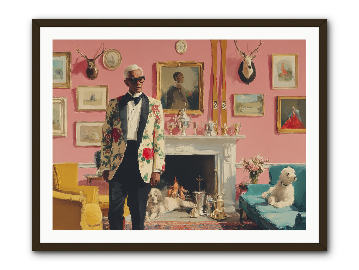 Polite Storm & Co. -- Framed Print - Black 40x30