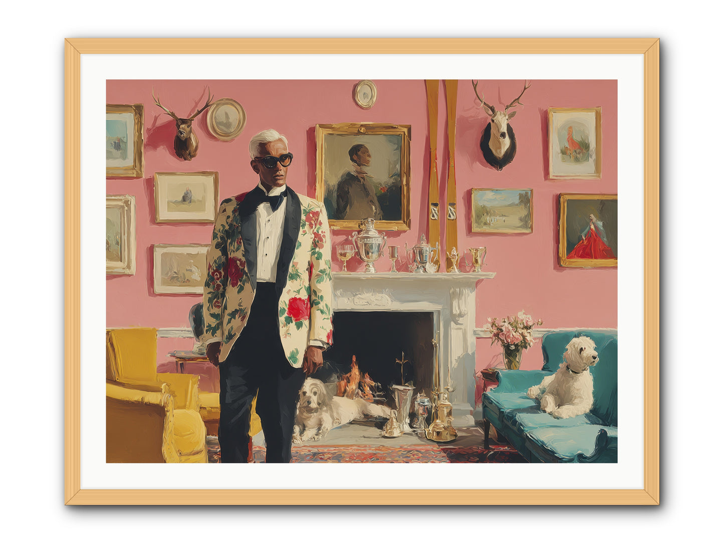Polite Storm & Co. -- Framed Print - Natural 40x30