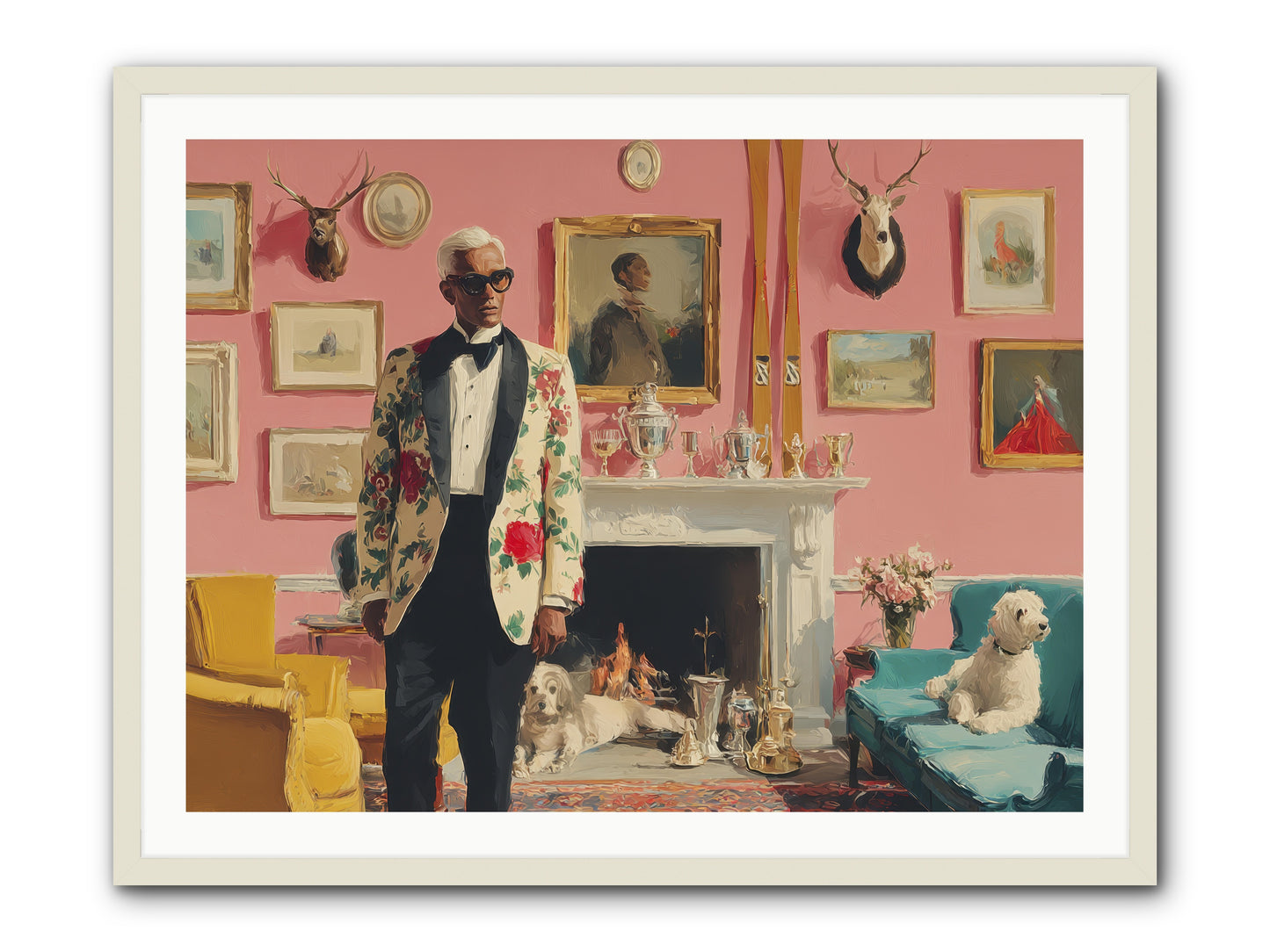 Polite Storm & Co. -- Framed Print - White 40x30