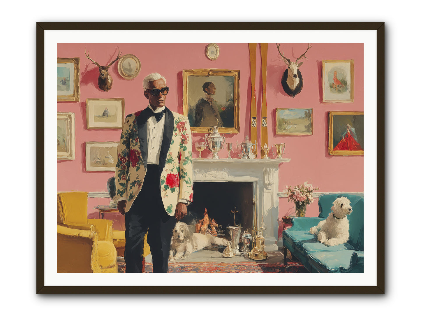 Polite Storm & Co. -- Framed Print - Black 48x36
