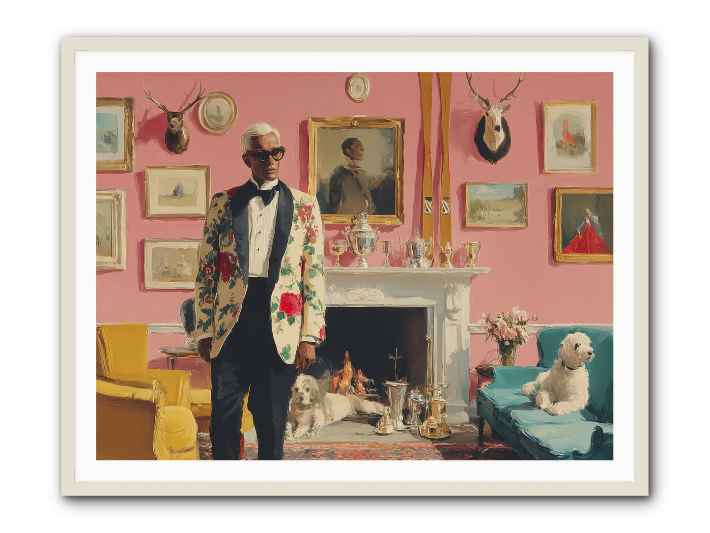 Polite Storm & Co. -- Framed Print - White 48x36