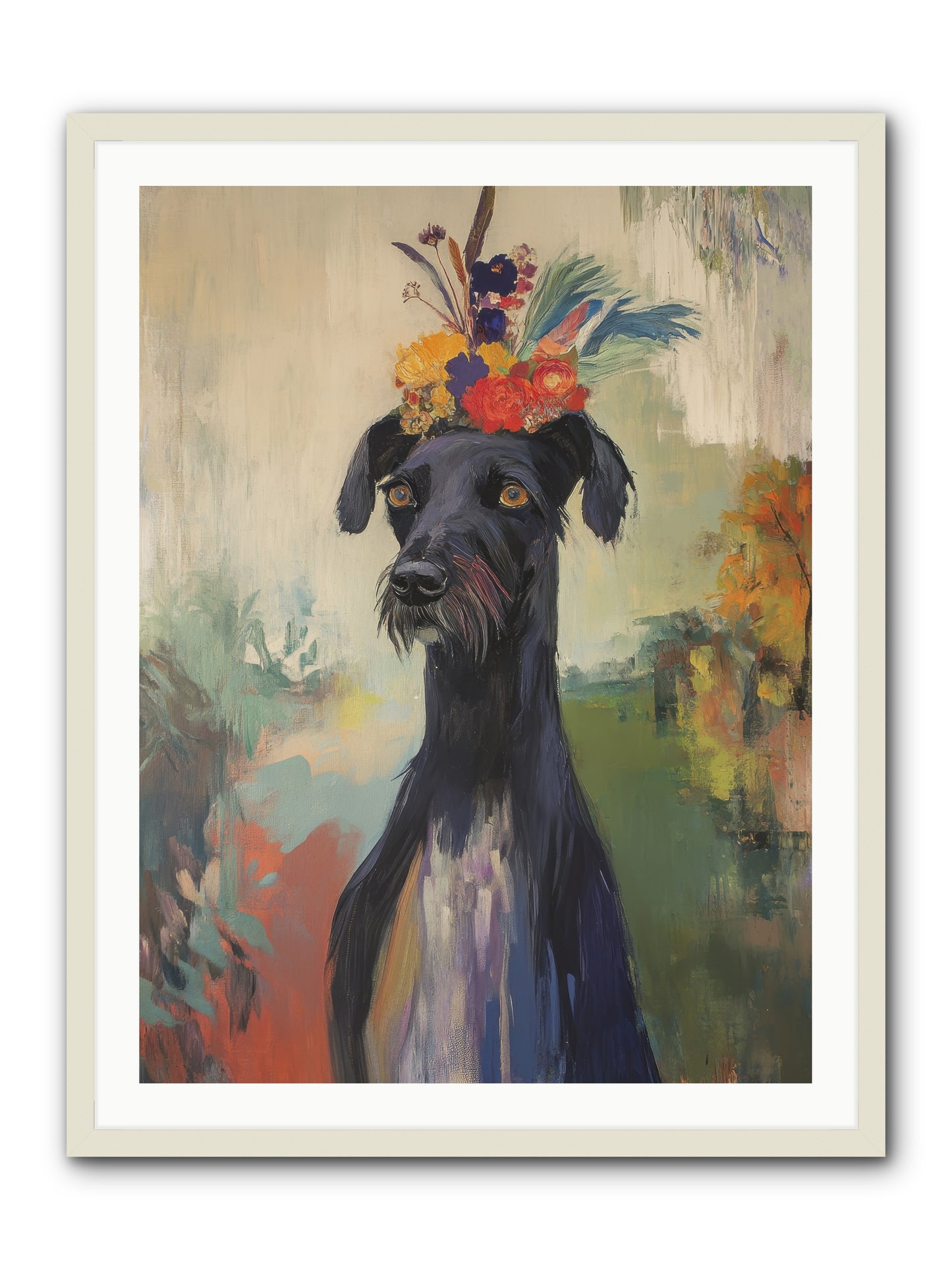 Poppet -- Framed Print - White 30x40