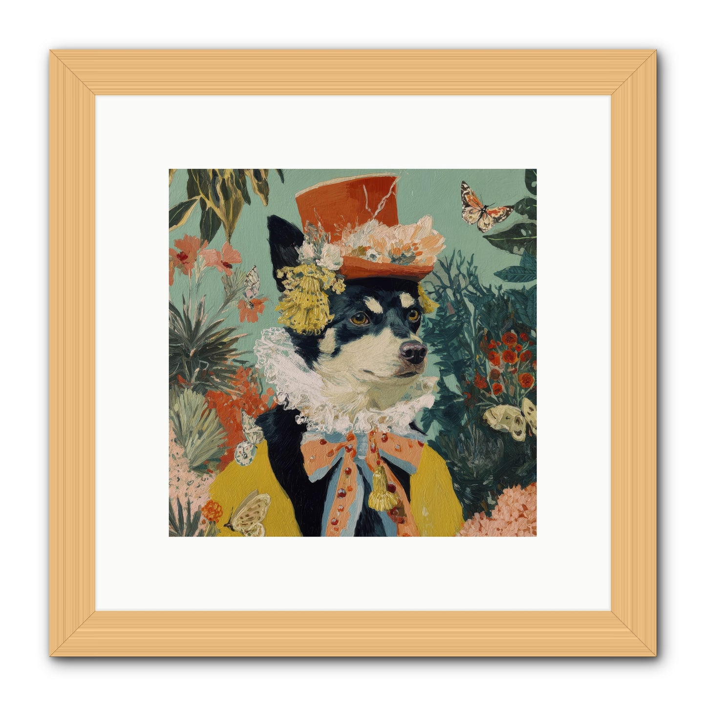 Poppy Penn -- Framed Print - Natural 10x10