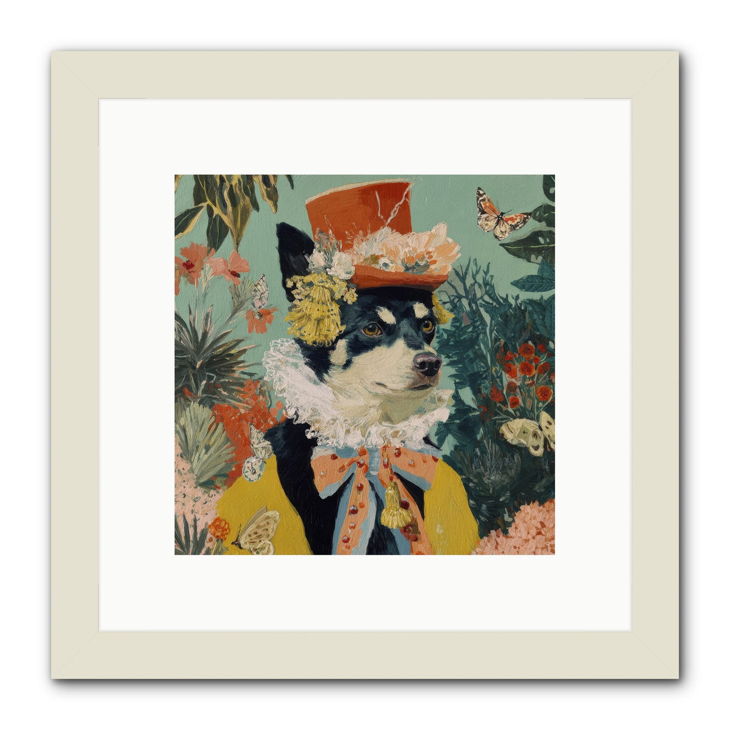Poppy Penn -- Framed Print - White 10x10