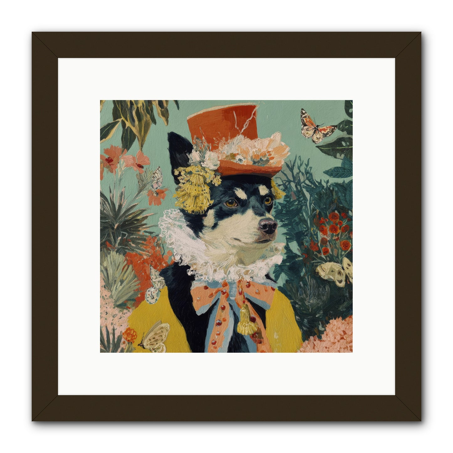 Poppy Penn -- Framed Print - Black 12x12