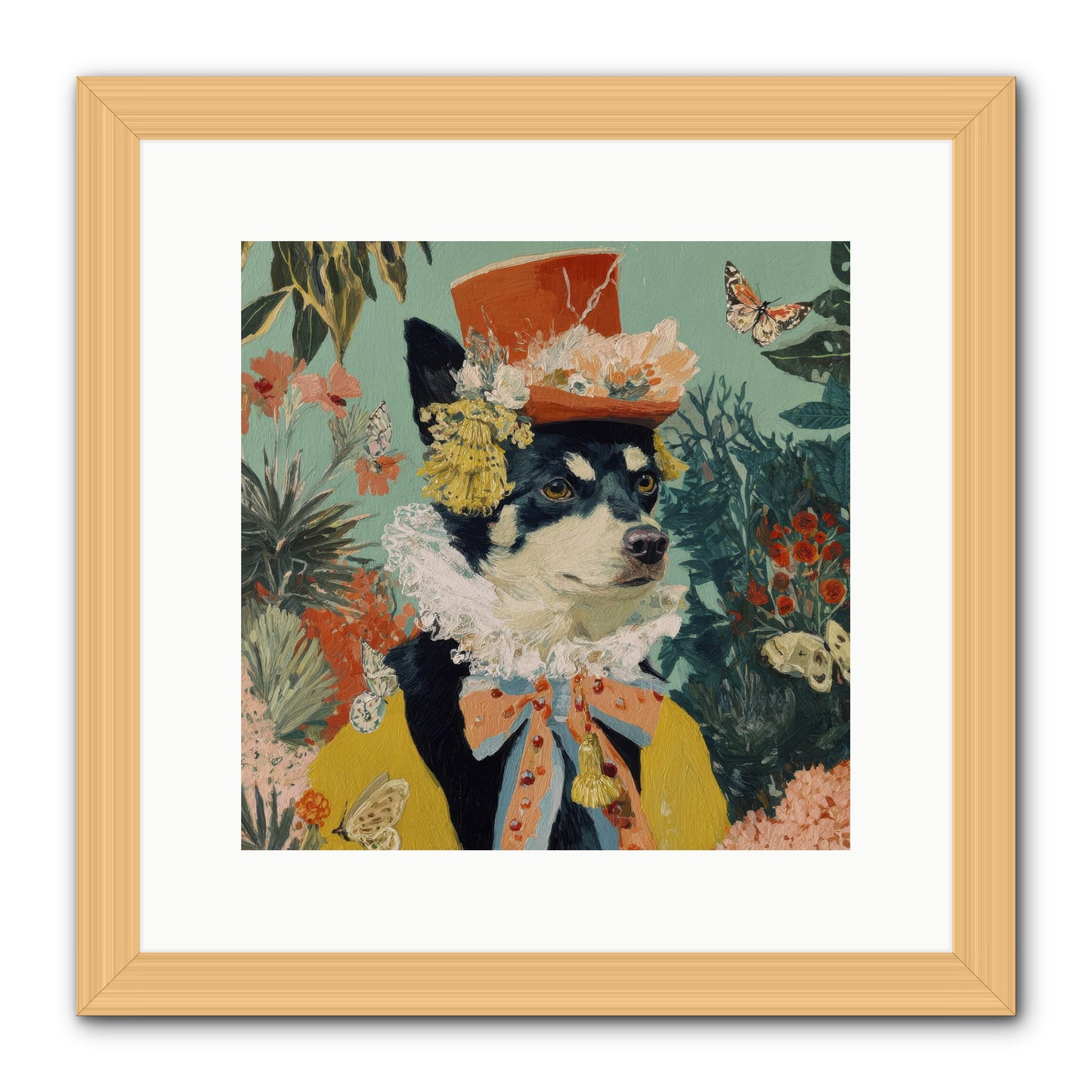 Poppy Penn -- Framed Print - Natural 12x12
