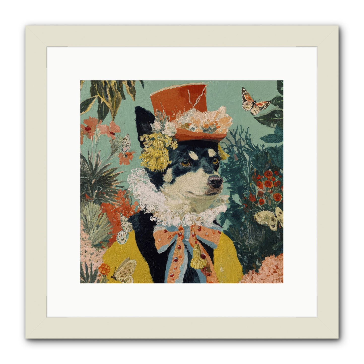 Poppy Penn -- Framed Print - White 12x12
