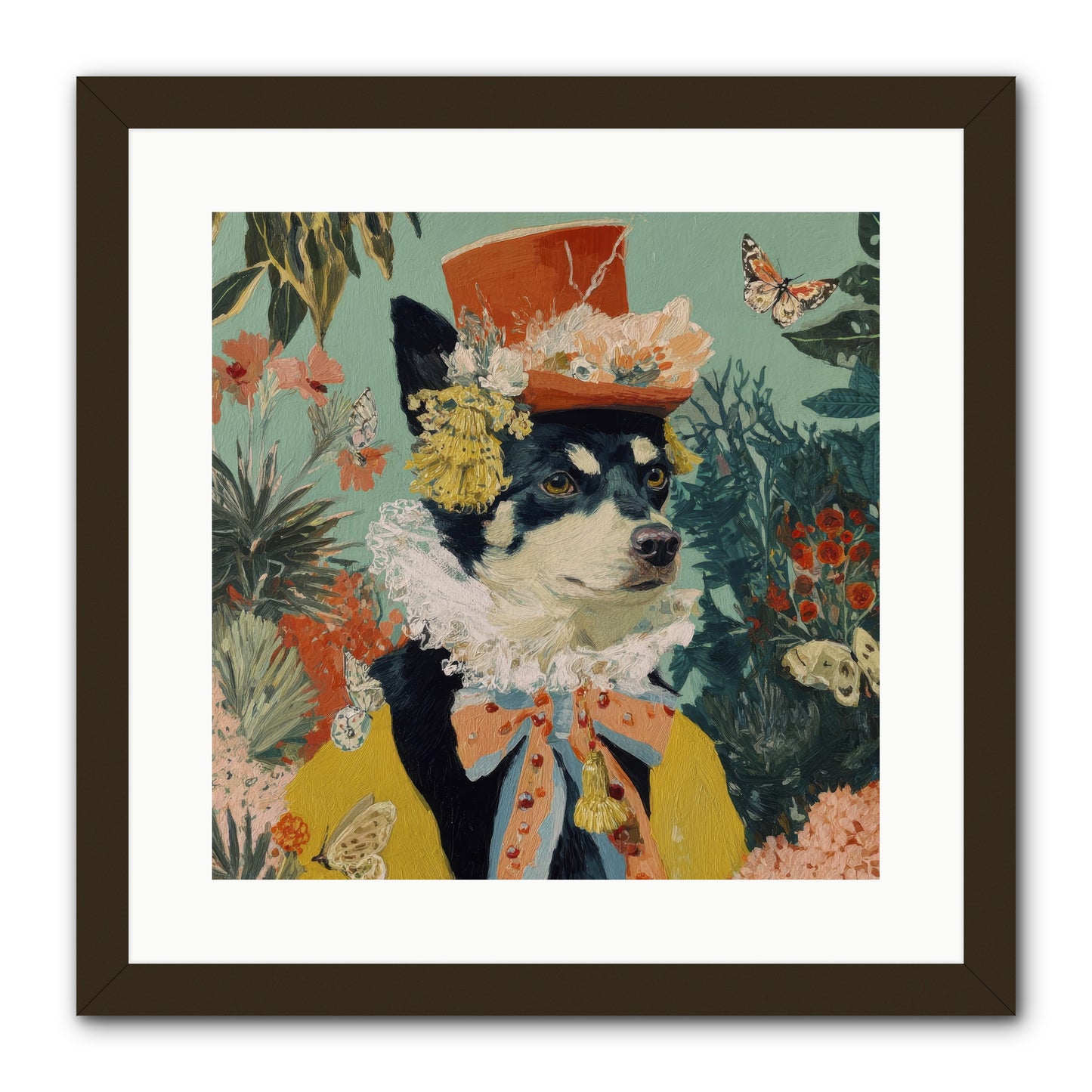 Poppy Penn -- Framed Print - Black 16x16