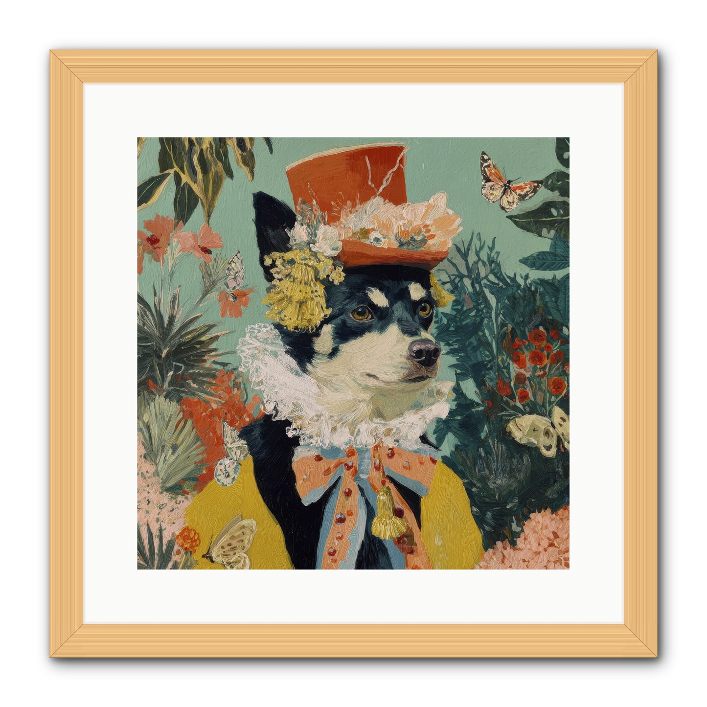 Poppy Penn -- Framed Print - Natural 16x16