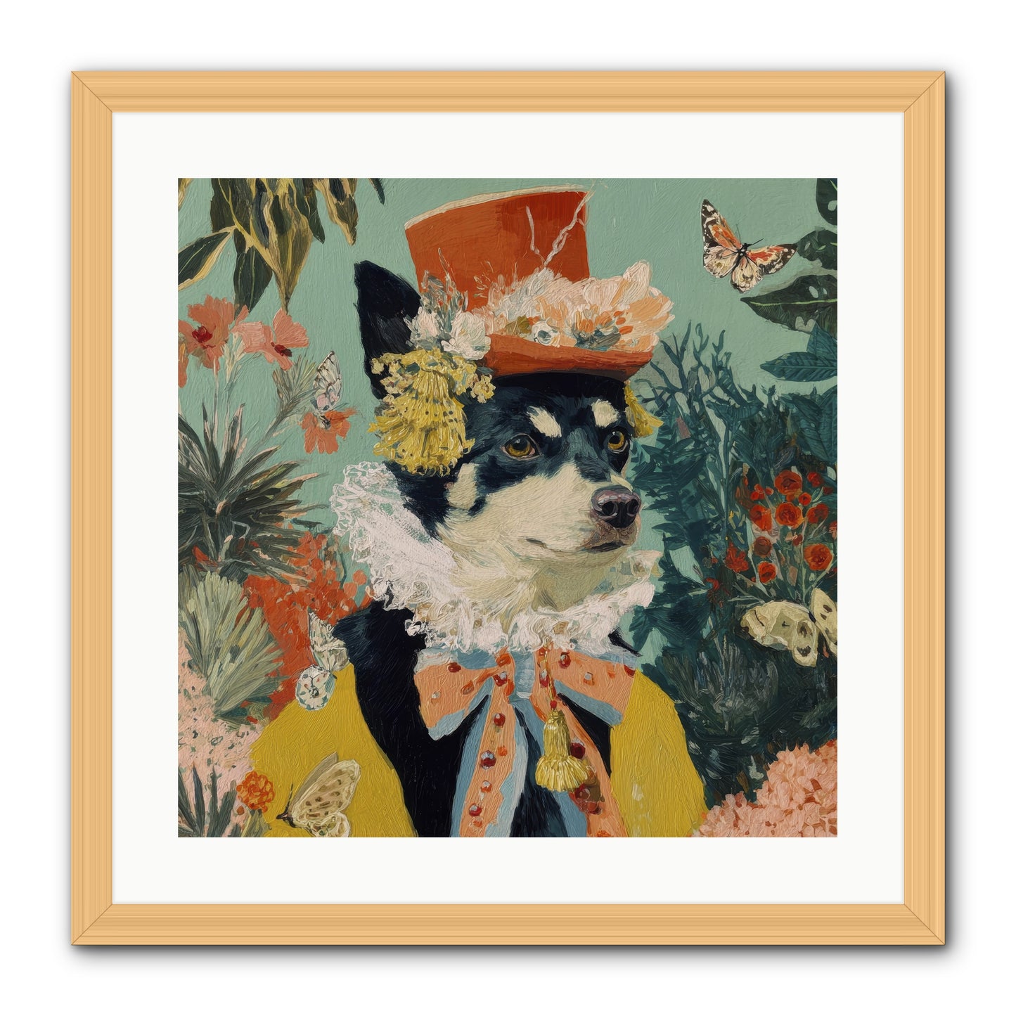 Poppy Penn -- Framed Print - Natural 20x20