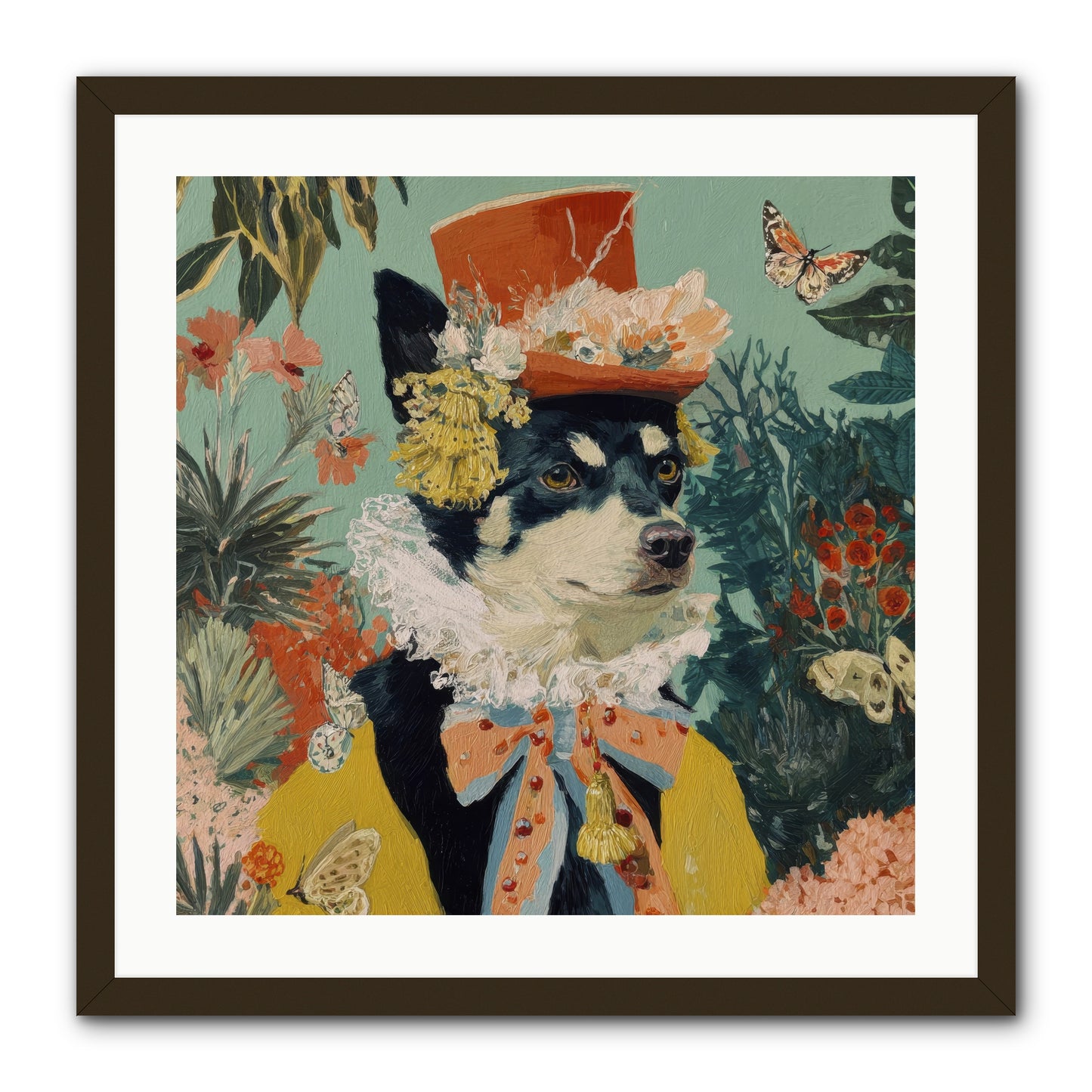 Poppy Penn -- Framed Print - Black 24x24