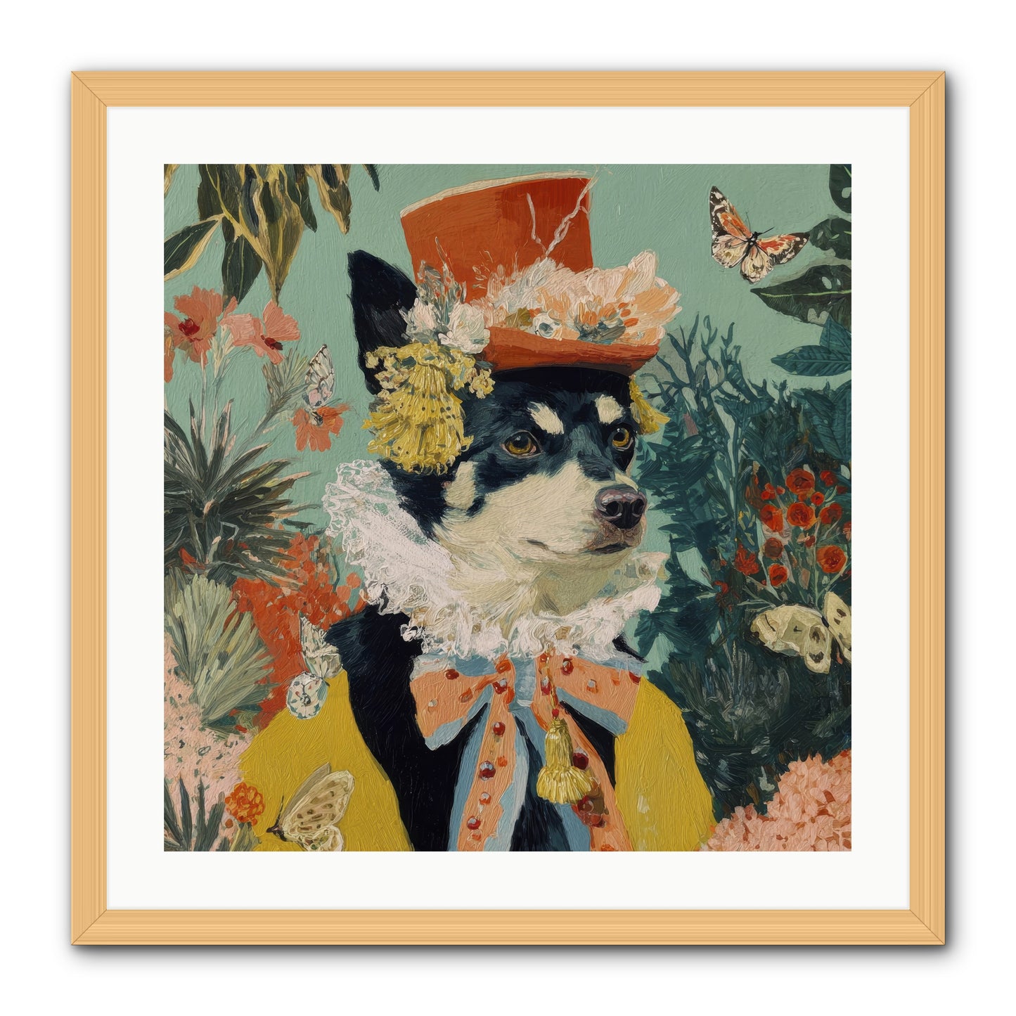 Poppy Penn -- Framed Print - Natural 24x24