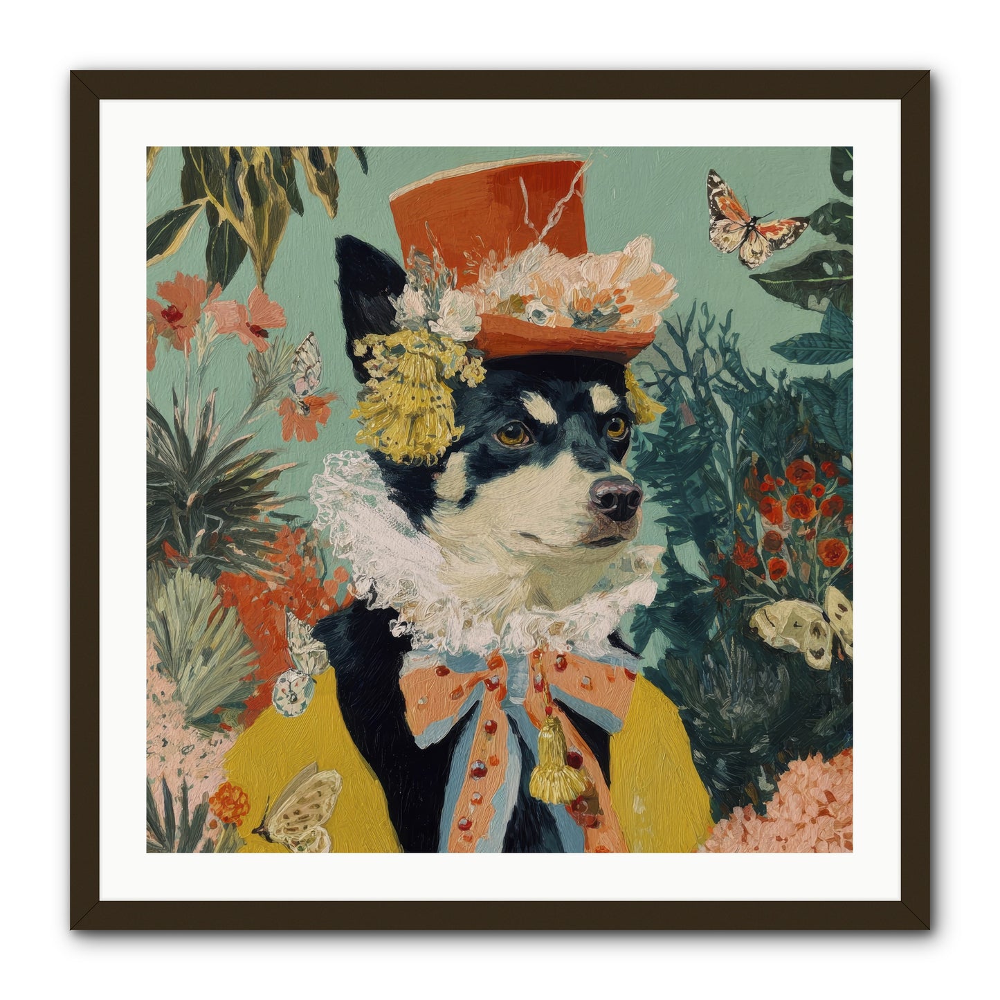 Poppy Penn -- Framed Print - Black 30x30