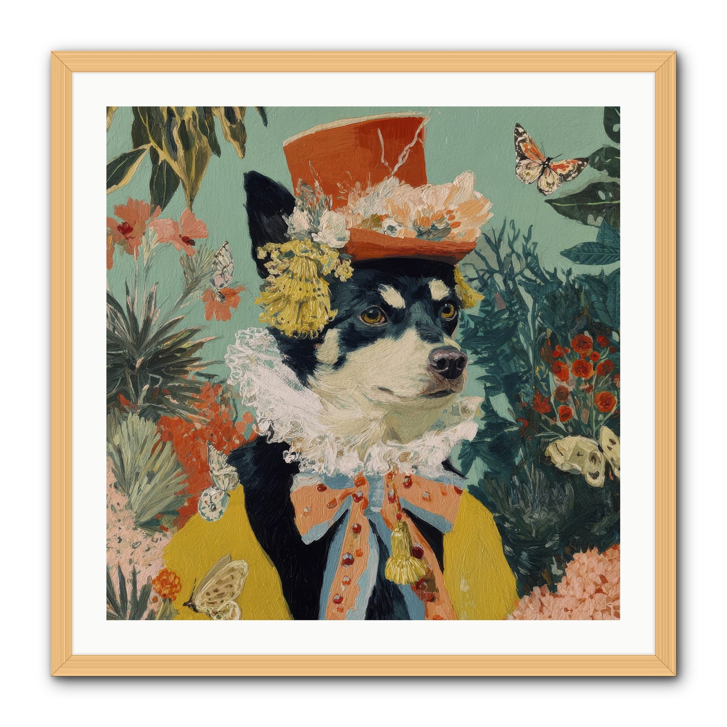 Poppy Penn -- Framed Print - Natural 30x30